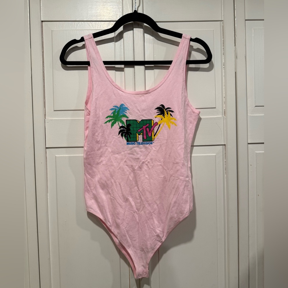 MTV tank top‎ bodysuit size medium NWOT